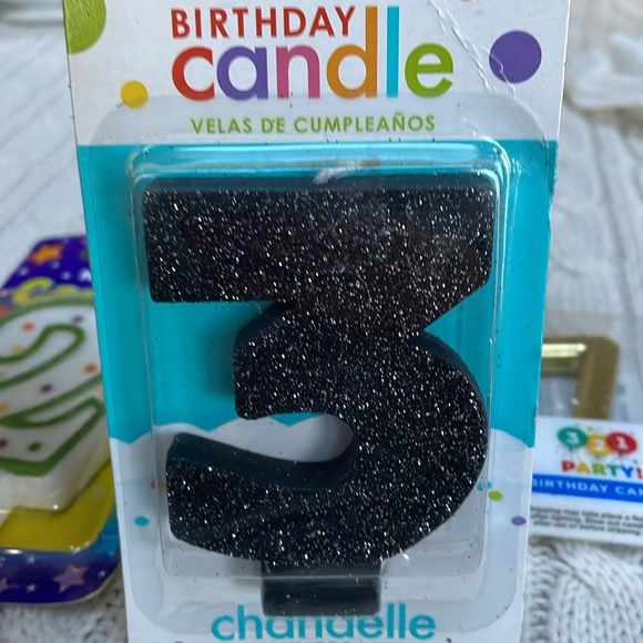 NWOT Birthday candles 7 pk lot. 77 candles in total numerical combinations - Picture 6 of 14